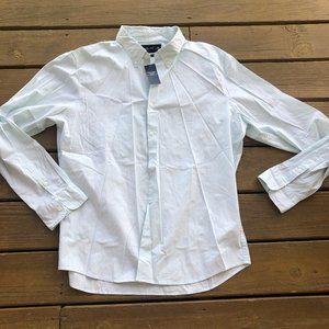 NWT Abercrombie & Fitch Mint Super Slim Button-Up Shirt